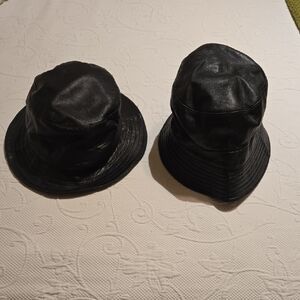 Danier Black Leather Bucket Hats 2